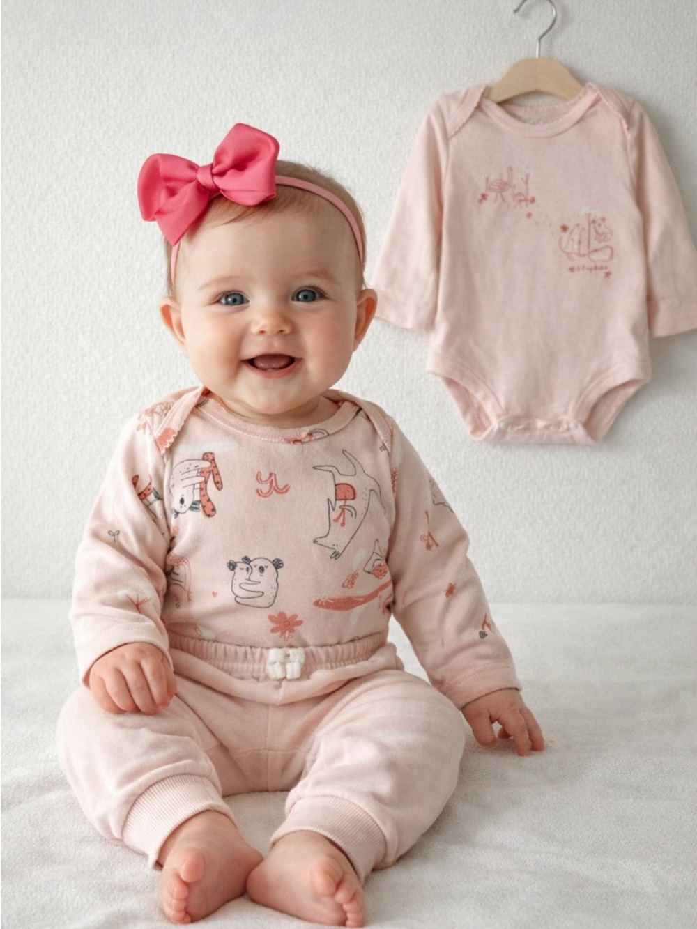 Carter’s 3 Piece Set Plus Headband Bow